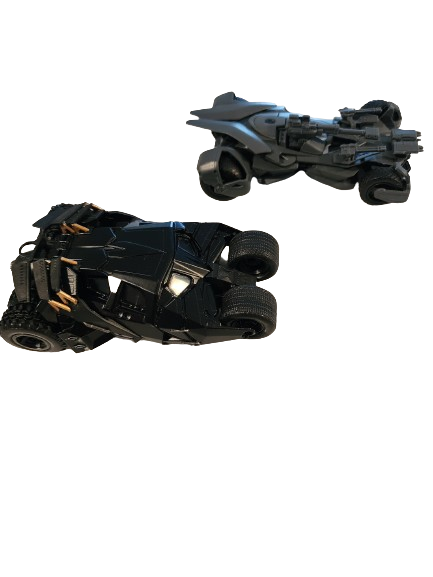 Lot of 2 Batmobile variations mint and loose 1:64 scale.