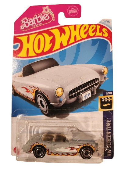 2024 Release Hot Wheels Barbie 1956 Chevy Corvette HW Screen Time Series MIB