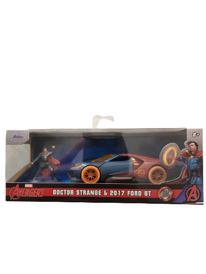 Jada Toys Doctor Strange and 2017 Ford GT MIB 1:43 scale