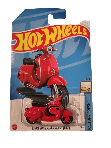 Hot Wheels Vespa Motorbike Red variation MIB