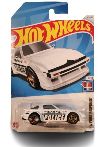 2024 Hot Wheels Mazda RX-7 in White with Police graphics MIB