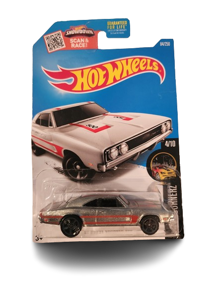 Hot Wheels 1967 Dodge Charger in Silver variation MIB